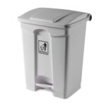 פח אשפה לבן עם דוושה 60 ליטר60 Liter